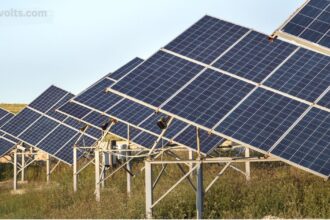Integrated solar panels seamlessly built into a modern residential roof for clean energy generation.