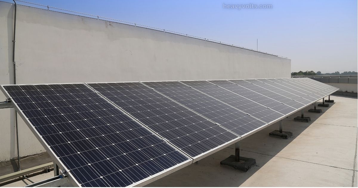 Solar panelled home with rooftop solar panels generating clean renewable energy from sunlight.
