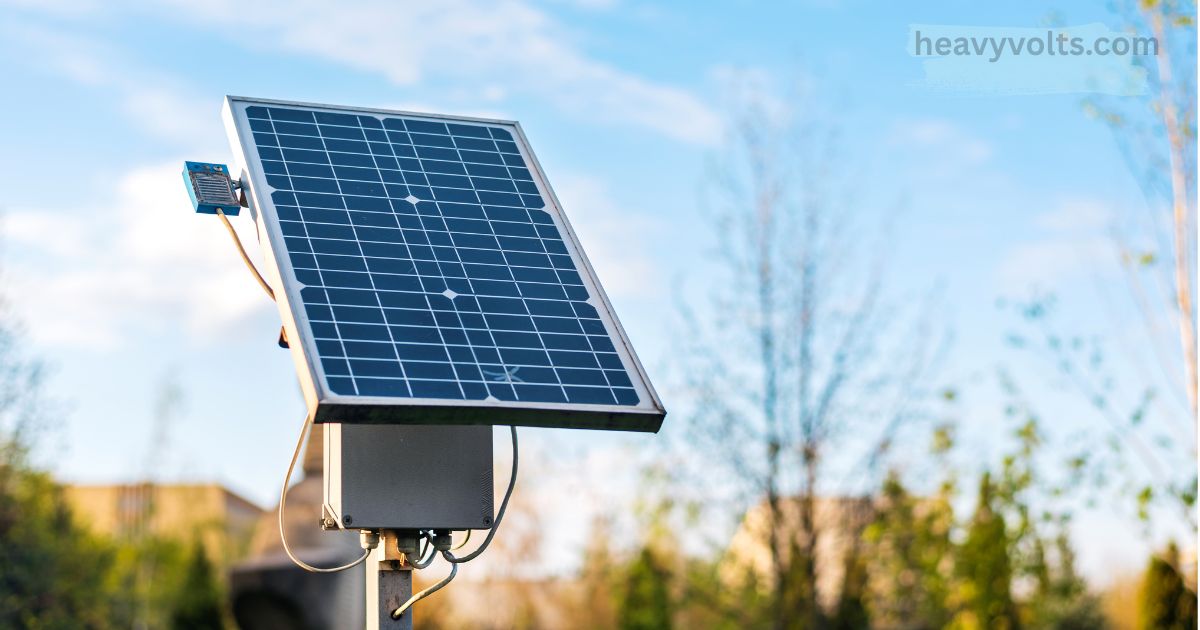Solar security lamps mounted on a wall lighting up a dark outdoor area at night.