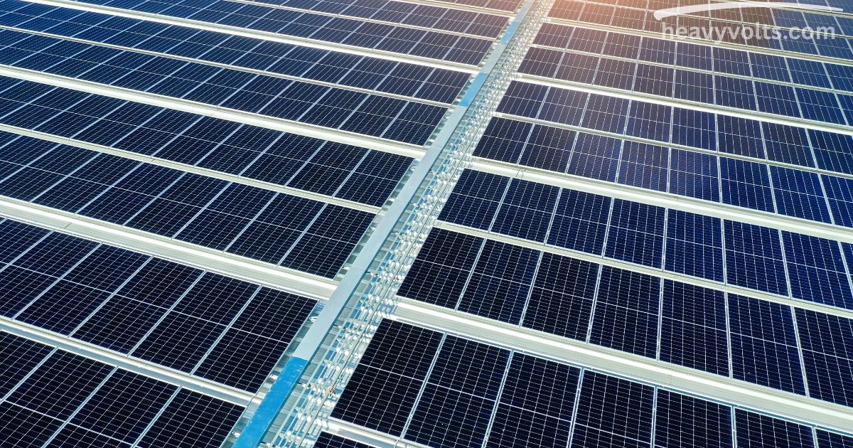 Solar cells installed on a house roof capturing sunlight to generate electricity