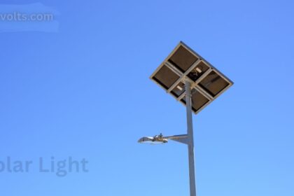 Solar light powered by sunlight for eco-friendly outdoor lighting