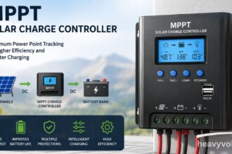 MPPT Solar Charge Controller for efficient solar energy and battery charging.