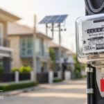 Electric meter box for measuring household energy usage