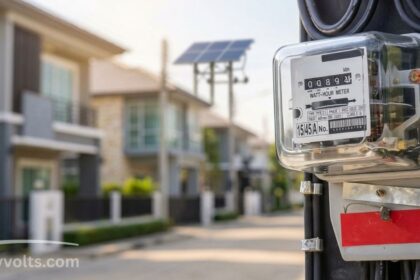 Electric meter box for measuring household energy usage