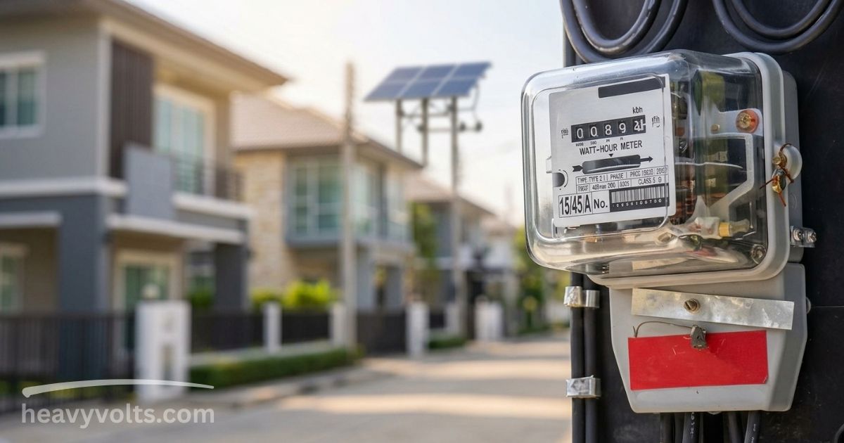 Electric meter box for measuring household energy usage