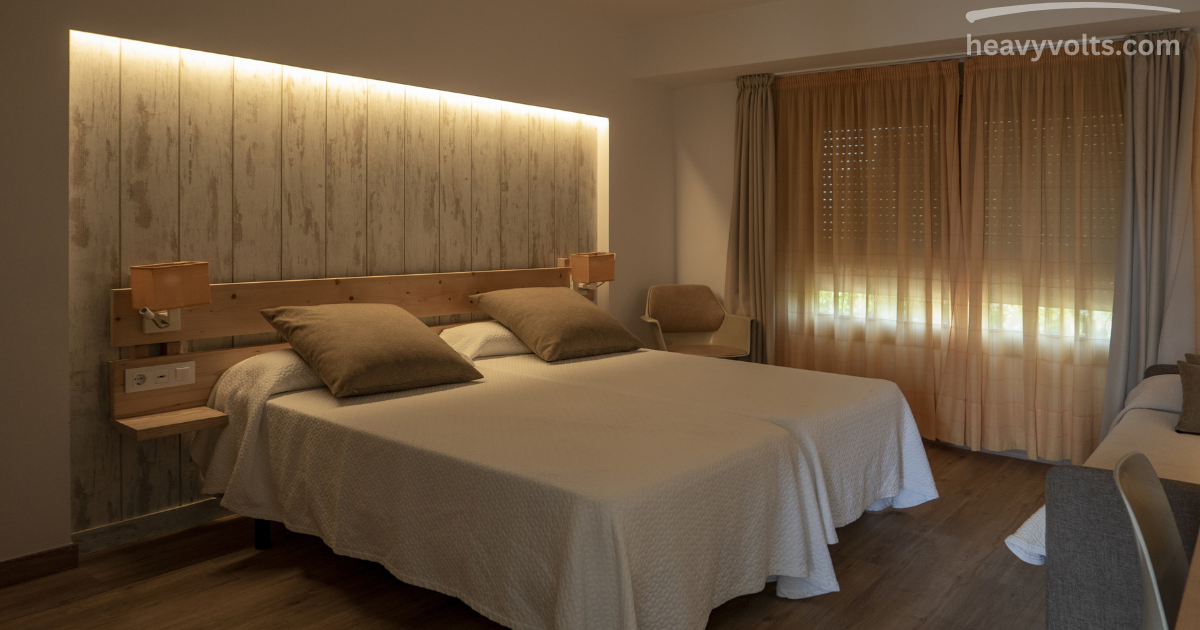 Bedroom lights creating a warm and cozy atmosphere for a comfortable sleeping space.