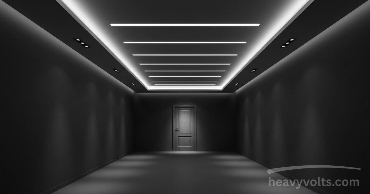 Black ceiling light fixture for modern home interior lighting and stylish room decor.