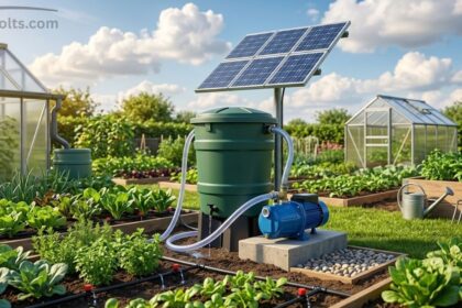 Solar Waterbutt Pump for Eco-Friendly Garden Watering and Efficient Rainwater Use
